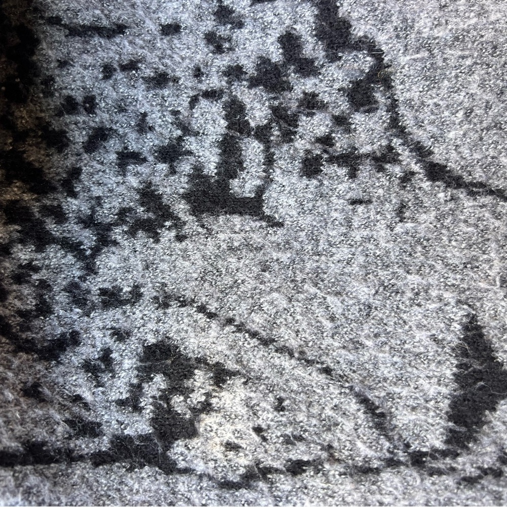 Anthropology Averie open front Gray Leopard Print Women's Sweater - Picture 6 of 8